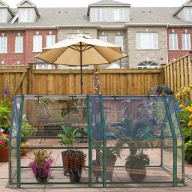 Portable Greenhouse 71" x 33" x 37" – Walk-in Outdoor Garden Plant House w/ Roll-Up Zipper Door, Clear PVC Cover & Thickened Iron Frame | Easy As