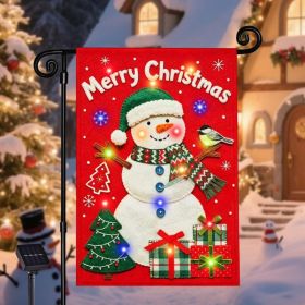 Christmas Red Snowman Garden Flag Decor, 12x18 In (Option: Red Snowman)