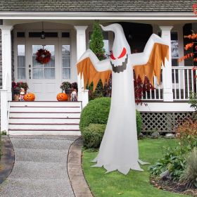 12ft 4pcs LED Lights Giant Scary Ghost Flames And Flashing Red Eyes Inflatable Halloween Decoration (Option: Defaulttitle)