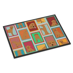Lots of Red Fox Labrador Retriever Doormat Front Door Mat Indoor Outdoor Rugs for Entryway, Non Slip Washable Low Pile, 24H X 36W (Option: Default)