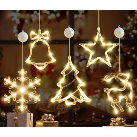 5 Pack Rechargeable Christmas Window Lights (Option: YELLOW)