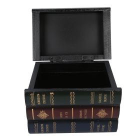 Book Shaped Box Home Decoration Props Office Bookcase Ornaments Jewelry Storage Case (Option: Default)