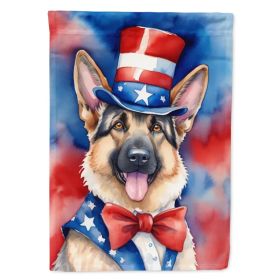 German Shepherd Patriotic American Garden Flag Mailbox Flag Decorative Yard Flag Banner Outside Patio Artwork Yard Flower Beds, Garden Size, Mult (Option: Default)