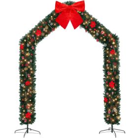 Christmas Artificial Tree Archway Decoration, Realistic PVC Holiday Tree Arch Frame For Outdoor Indoor Room Festival Party Wedding Garden, Roof T (Option: Defaulttitle)