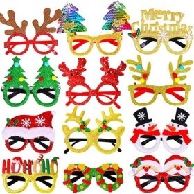 12Pcs Christmas Glasses Accessories Party Favors For Kids (Option: MULTI)