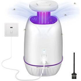 Plug-in Mosquito Zapper Max 1076Sq.Feet Range Electric Fly Zapper with 3 Modes Mosquito Killer Lamp for Indoor Outdoor (Option: White)