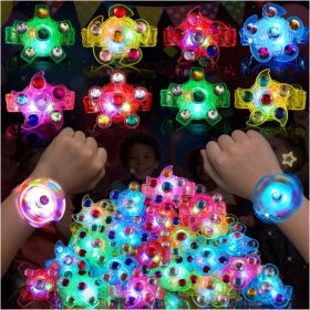 24Pcs LED Fidget Spinner Bracelets, Glow Party Favors For Kids (Option: MULTI)