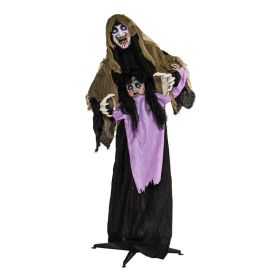 Lighted And Animated Halloween Decoration Outdoor Vampire With LED For Yard Lawn (Option: As shown)