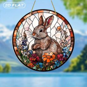 CIFbuy Acrylic Suncatcher Rainbow Window Decor Colorful Hanging Ornament Home Party Gift (TikTok, temu pick-up service) (Option: default title)