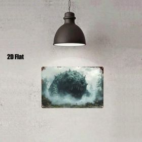 Fantasy Forest Metal Sign 8x12, Rustic Iron Wall Art Mysterious Nature Decor (Option: Tin)