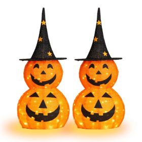 Replace 755957762pcs 3ft Halloween Collapsible Pumpkin Decorations 150 LED Lights (Option: Defaulttitle)