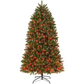 6ft Prelit Christmas Tree with Full-Spectrum LEDs, Smart App Control, Wide Full Hinged Xmas Tree, Easy Assembly (Option: Green-1100x280x300 mm)