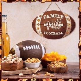 1 pc Rugby wooden home crafts, doorplate pendants, party and festival plaques, sign decorations, paintings (Color: 1)