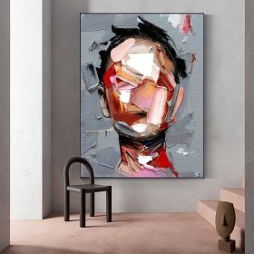 Hand Painted Oil Painting Abstract Portrait Wall Art Hand painted-Man Knife Oil Paintings On Canvas-Hand Made-For Home Decoration (style: 01, size: 150X220cm)
