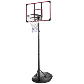 Portable Basketball Hoop System Stand Height Adjustable 7.5ft - 9.2ft with 32 Inch Backboard and Wheels for Youth Adults Indoor Outdoor Basketbal (Option: as picture)