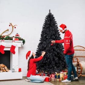 7.5 FT Pre-lit Artificial Christmas Tree, Hinged Xmas Pine Tree With 1350 Branch Tips, 400 Lights And Remote Control For Holiday Party Office Hom (Option: Defaulttitle)