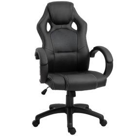 Racing Gaming Chair Office Chair Computer Desk Gamer Chair with Swivel Wheels, Padded Headrest, Tilt Function, Grey (Option: Grey)